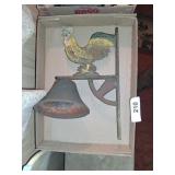 Hanging Metal Rooster Outside Decor