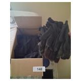 Box w/ Assorted Black Gloves