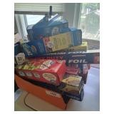 Assorted Foil, Plastic Bags & Wrap