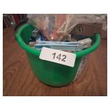 Bucket w/ Assorted Clothespins