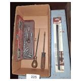 Screwdriver, Blackhawk Socket Set & Star Drill -**