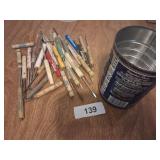 Tin w/ Assorted Pocket Screwdrivers