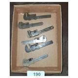 (6) Pipe Wrenches - Sterling, other