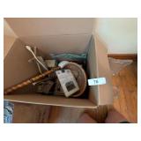 Glass Picture Frame Cast Car & Other