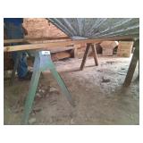 (2) Sawhorses