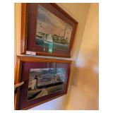 (2) Wall Art Lighthouse Pictures