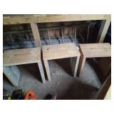 (3) Homemade Wooden Shelves