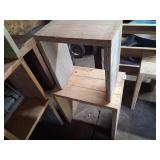(2) Homemade Wooden Shelves