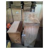 (2) Homemade Wooden Shelves