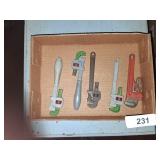 (5) Small Pipe Wrenches