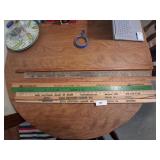(8) Yardsticks: Doyle Lumber Co., Stoll Brothers,