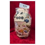 Vintage Buttons on Cards -