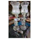 (2) Vintage Dresser Lamps