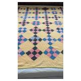 9-Patch Handmade & Hand Quilted Cutter Quilt
