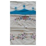 (3) Pairs Vintage Pillowcases