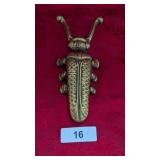 Brass Beetle Bug Boot Jack ~9"