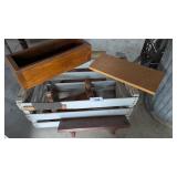 Wood Crate (damaged), Wood Shelves + Wood Box