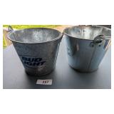 Galvanized Bud Light Bucket +