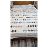 Hand Quilted 4-Patch Quilt