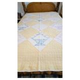 Hand Quilted Basket Pattern Cutter Quilt