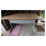 Small Metal Base Table w/ Fiberboard Top
