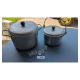 Aluminum Pot w/ Lid, Walker Ware Pot w/ Lid Plus