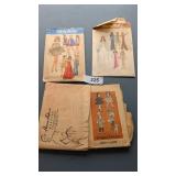 Vintage Sewing Patterns, Doll Clothes