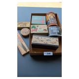 Vintage Advertising Boxes, Tins, Cribbage Game
