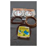Purse Handles, Macrame Rings