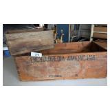 (2) Primitive Wood Boxes