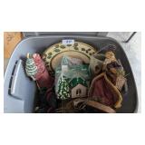Christmas Decor, Santas, Trays, Church, Etc.