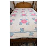 Hand Quilted Applique Cutter Quilt