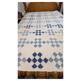 Hand Quilted 16-patch Cutter Quilt
