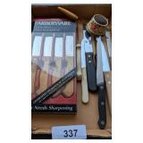 Farberware Steak Knife Set, Vintage Strainer, +