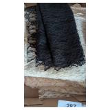 Ivory Lace Yardage + Black Lace