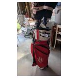 IU Golf Carry Bag w/ Stand w/ Clubs