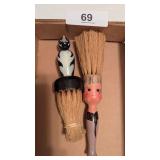 (2) Vintage Clothing Brushes