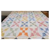 Scrappy Patchwork Quilt Top, Incomplete Project
