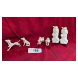Bone China Dalmatian Dog Figurines, +
