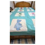 Sun Bonnet Sue Quilt Top, (top only)
