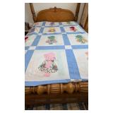 Sun Bonnet Sue Quilt Top, (top only)