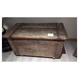 Primitive Antique Trunk w/ Script Writing