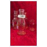 Graham Farms Washington, IN Glass Milk Bottle +