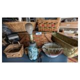 Baskets, Picnic Basket, Canning Jar Lamp