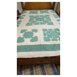 Hand Quilted Applique Cutter Quilt -