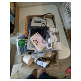 Sharp Adding Machine, Staplers, Pens/ Pencils, +