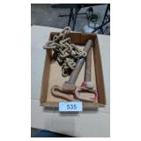 (2) Hitch Pins & Small Piece of Chain