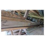 Assorted Treated Lumber Pieces