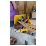 Plastic Box w/ Paint Supplies