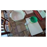 Corningware Dish, Pyrex Dish, Cutting Board
